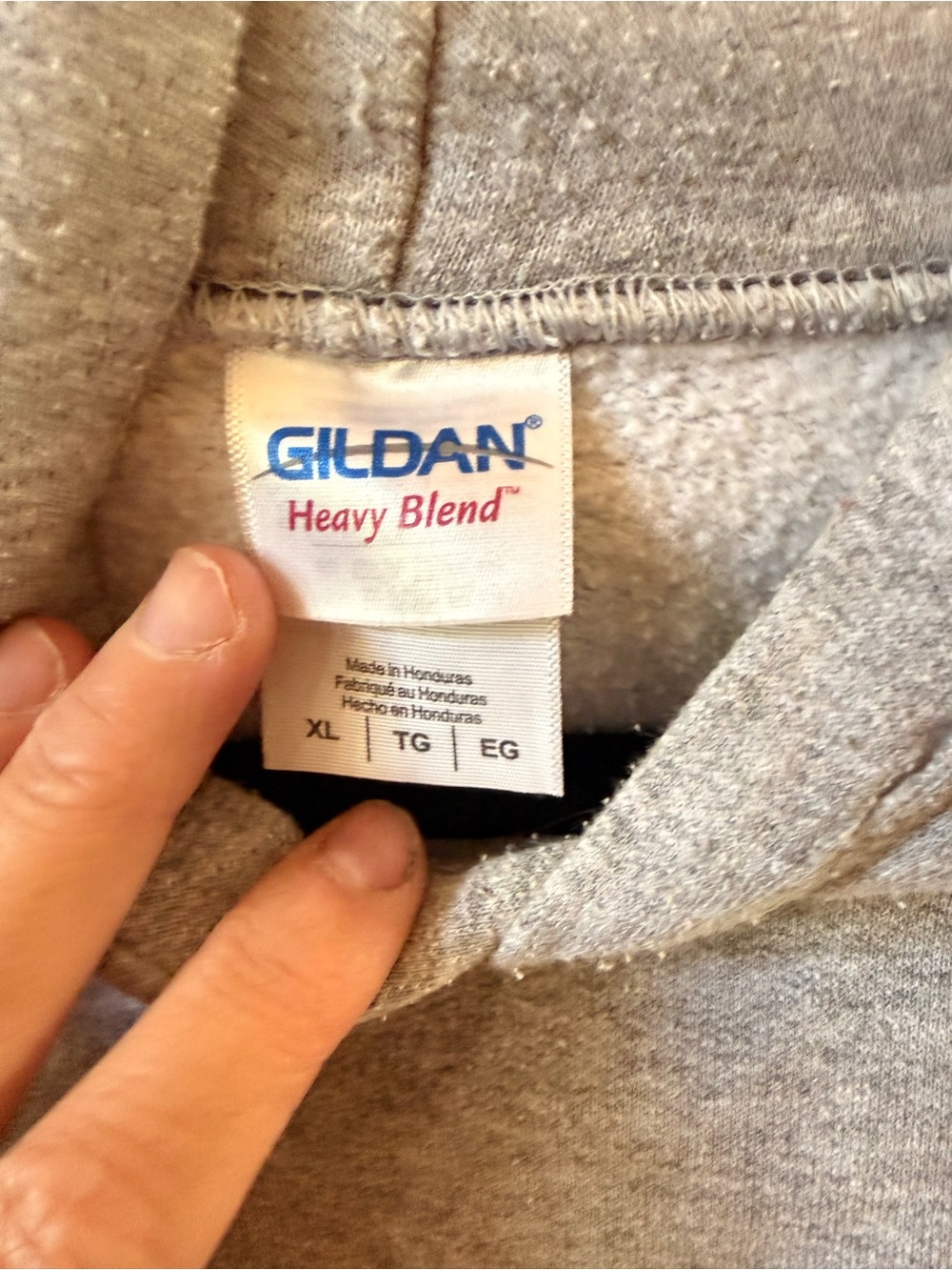 Gildan Gray Pullover Hoodie with Red & Yellow Colorado Emblem - Picture 3 of 6